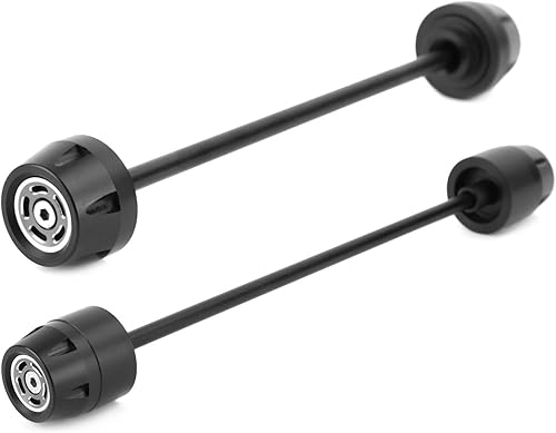 Vista 28 de MAD HORNETS - Deslizador de rueda de horquilla de eje delantero + trasero para Du-cati Scrambler 400 800 1100, color rojo