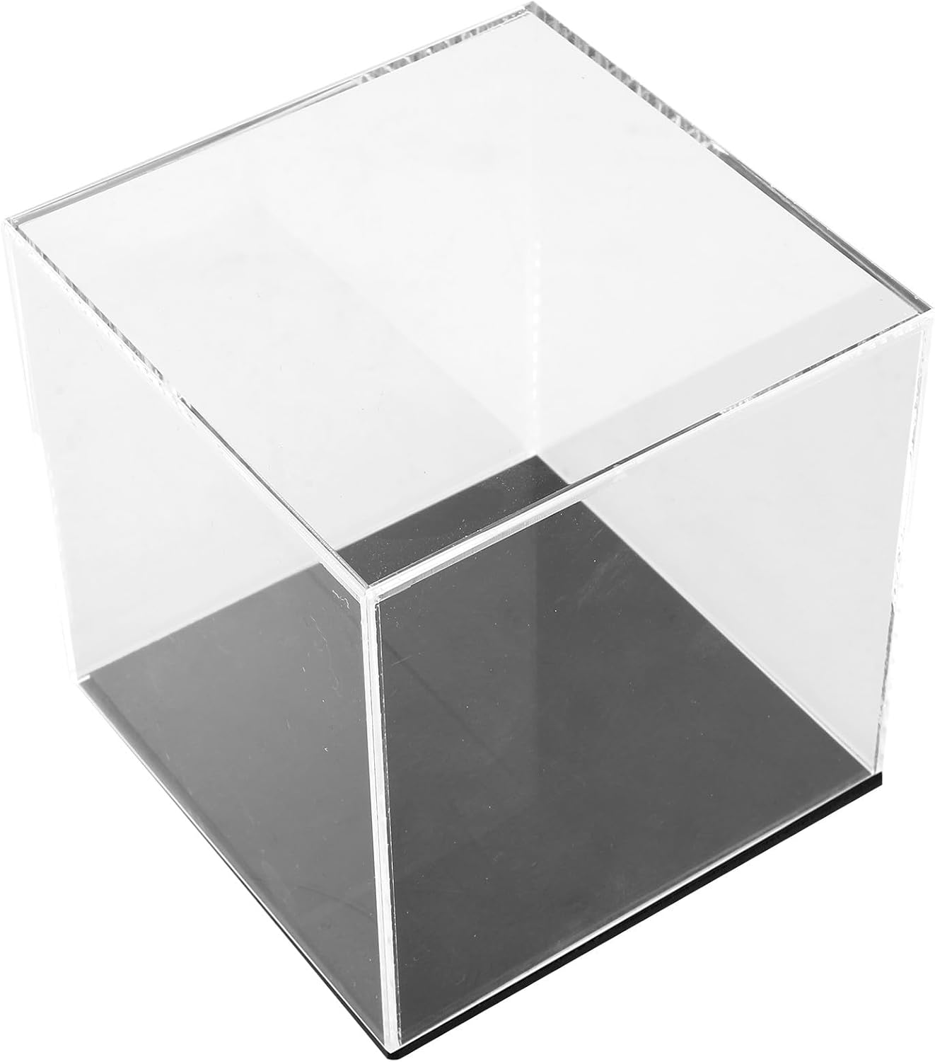 VICASKY Baseball Display Box Acrylic Cube Softball Display Case Dustproof Moisture-Resistant Square Holder for Sports Memorabilia Collectibles Storage