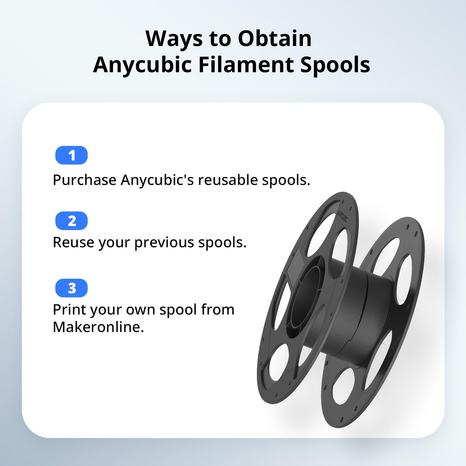 ANYCUBIC PLA Filament 1KG - Black -3