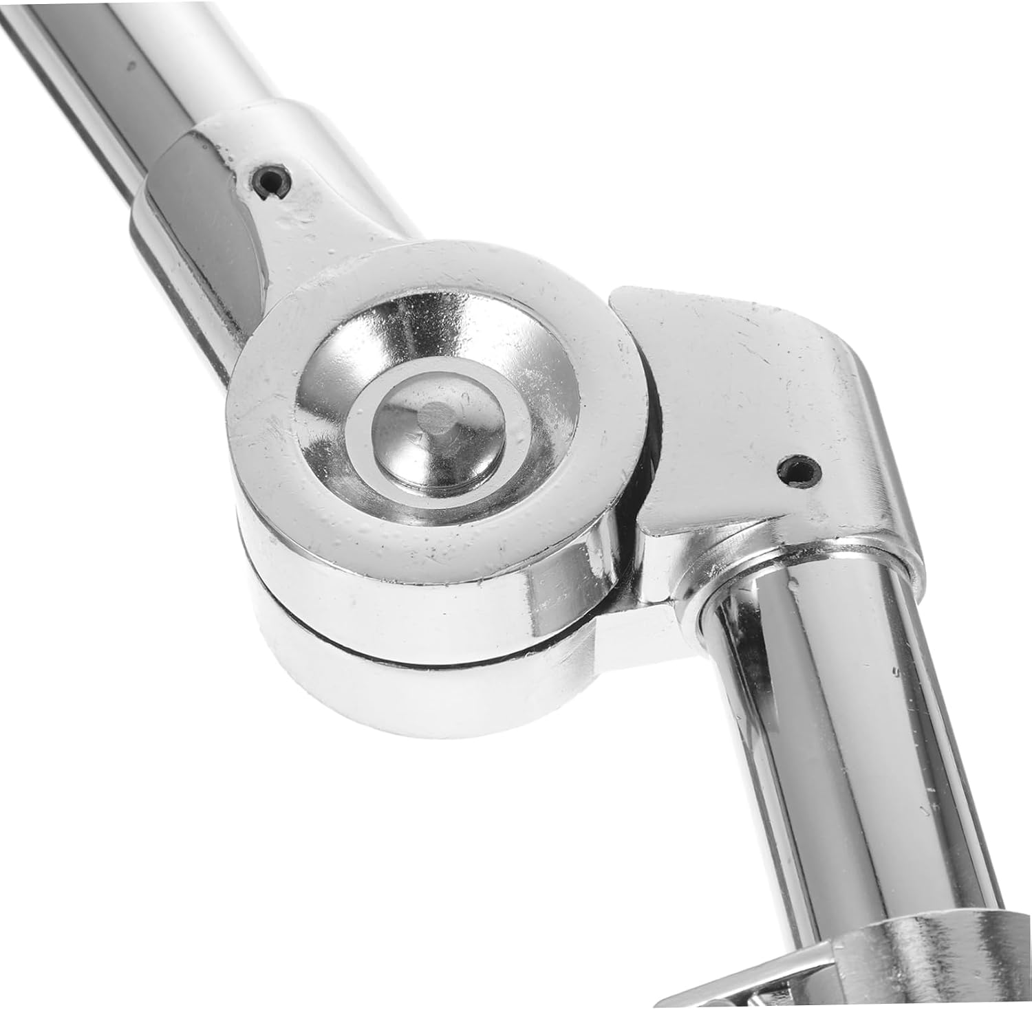 Adjustable Tom Drum Holder Bracket Lightweight Compact Drum Stand for Percussion Instruments Stable Performance Replacement Mount Easy Installation Silver