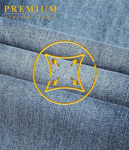 Image of ETHANOL Men's Straight Knit Denim Jeans