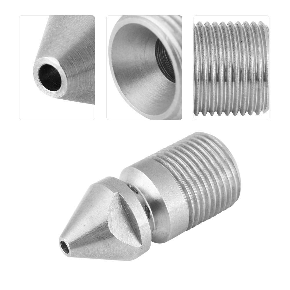 Sewer Jetter Nozzle,Stainless Steel Pressure Washer Drain Water Blaster Cleaning Nozzle
