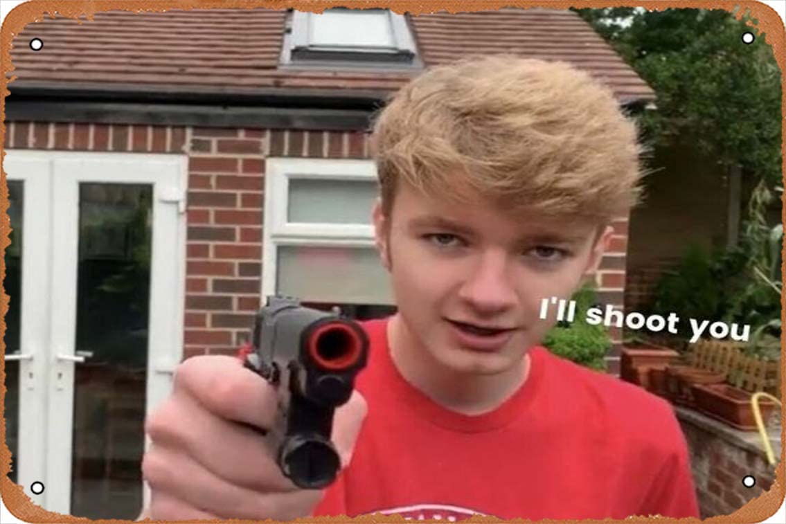 Yzixulet Tommyinnit funny Poster Vintage Retro Metal Sign 8x12 Inch Man Cave Home Wall Decor