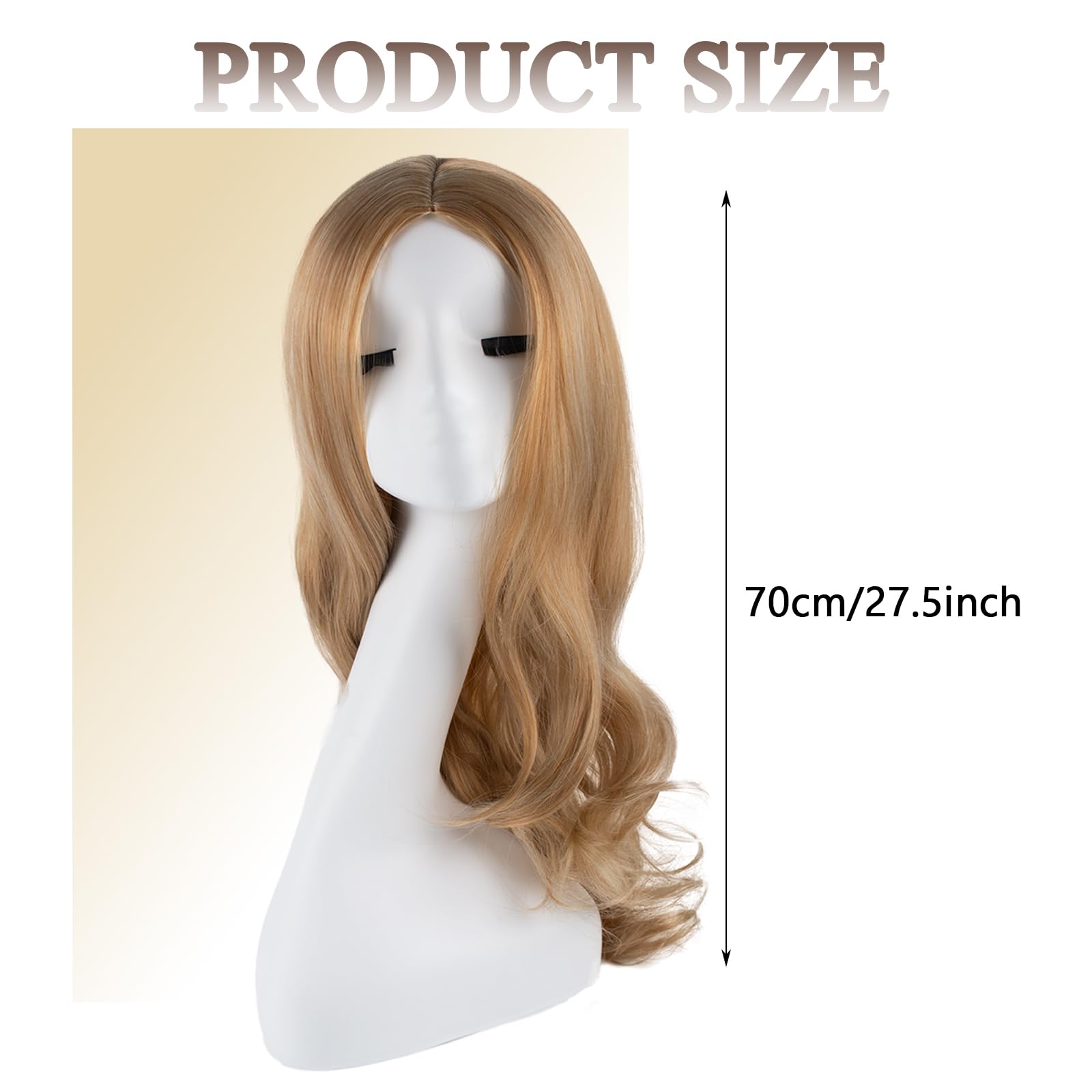 SSKHE Radiant Golden - Blonde Wavy Wig Your Key to Instant Glamour and for Any Occasion - Image 2