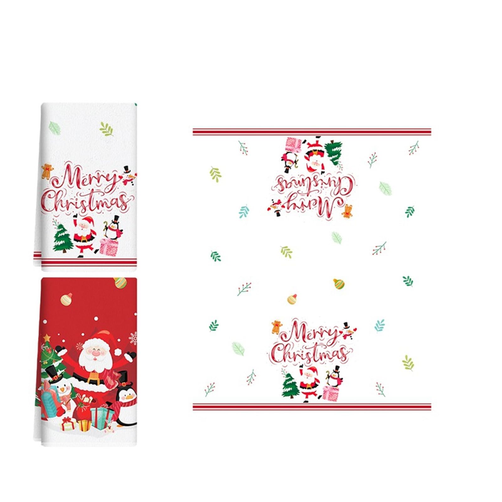 YROHGKPN Quick Drying Christmas Kitchen Towels Decorative Holiday Dishcloths for Cleaning and Drying Towel Christmas Kitchen & Decoration