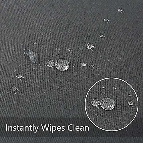 Image of Obstal 210GSM Rectangle Table Cloth, Grey,70 x 120 Inch | Heavy Duty Water Proof Microfiber Tablecloth, Decorative Fabric Table Cover for Outdoor and Indoor Use