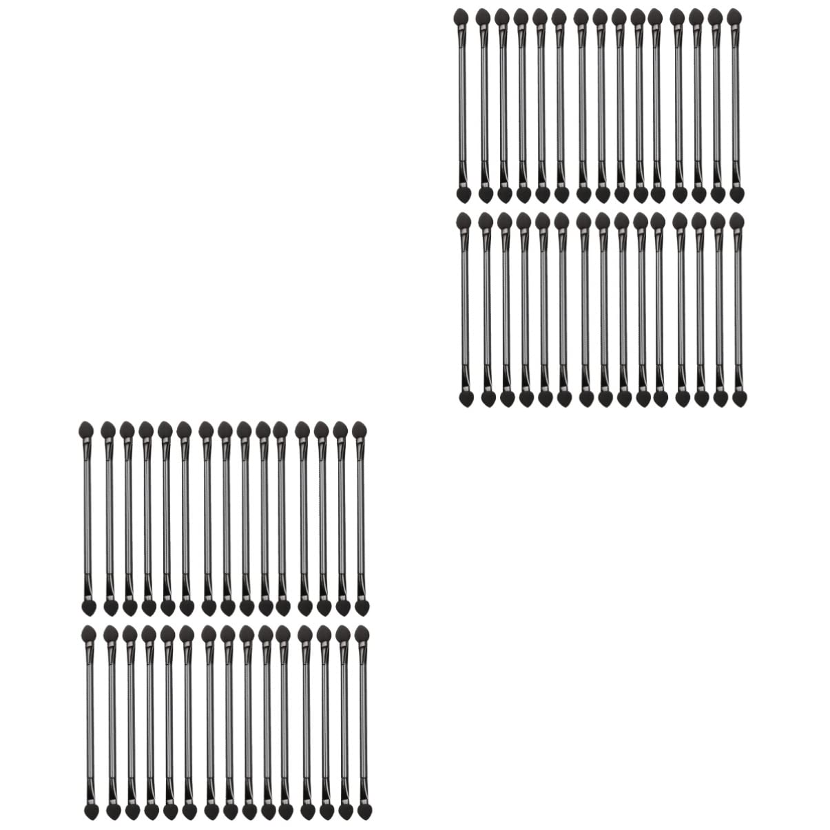 minkissy 2sets Disposible Double-ended Makeup Brush Eye Shadow Brush Set Blending Makeup Tool Perfect for Travel Wedding Everyday 30pcs*2