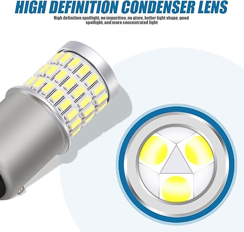 Miniatura 8 de 2 bombillas LED para automóvil, luces de freno de aluminio 1157, luces direccionales de alto brillo, repuesto de bombillas automotrices, universales