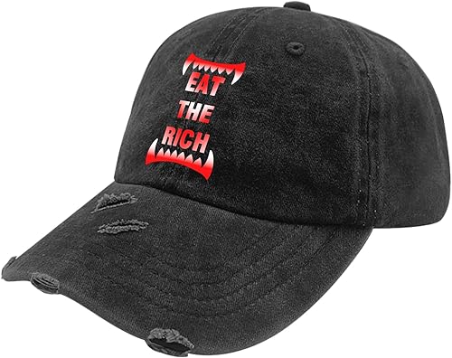 Miniatura 2 de BAVARIANS Eat The Rich Trucker Hat America Hat AllBlack Mens Hats Gifts for Her Cool Hats