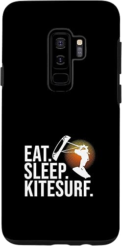 Galaxy S9+ Eat Sleep Kitesurf Kitesurfing Kitesurfer Kiteboard Graphic Case