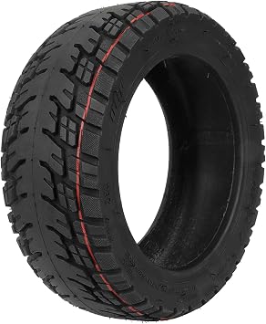 90/55-7 11-inch Rubber Explosion-proof Tubeless Tire + Straight nozzle Replace for Segway Ninebot SuperScooter GT1 GT2 Electric Scooter Tyre Parts