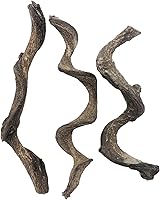 BNOSDM 3PCS Natural Vine Climbing Branches for Bearded Dragon Gecko Snake Lizard Frog Terrarium Habitat Decor
