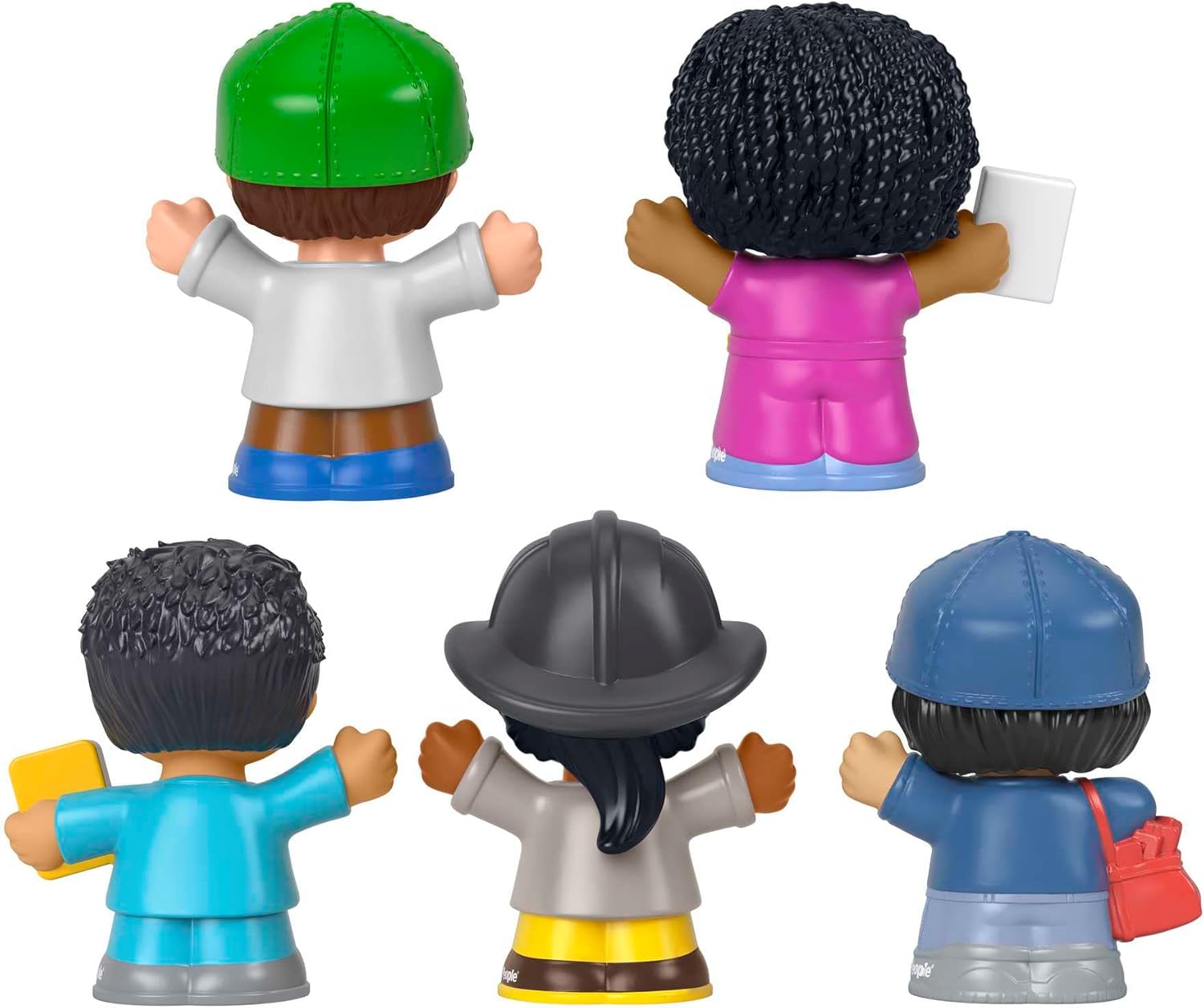 Fisher-Price Little People Community Heroes, figure set featuring 5 character figures for toddlers and preschool kids ages 1 to 5 years