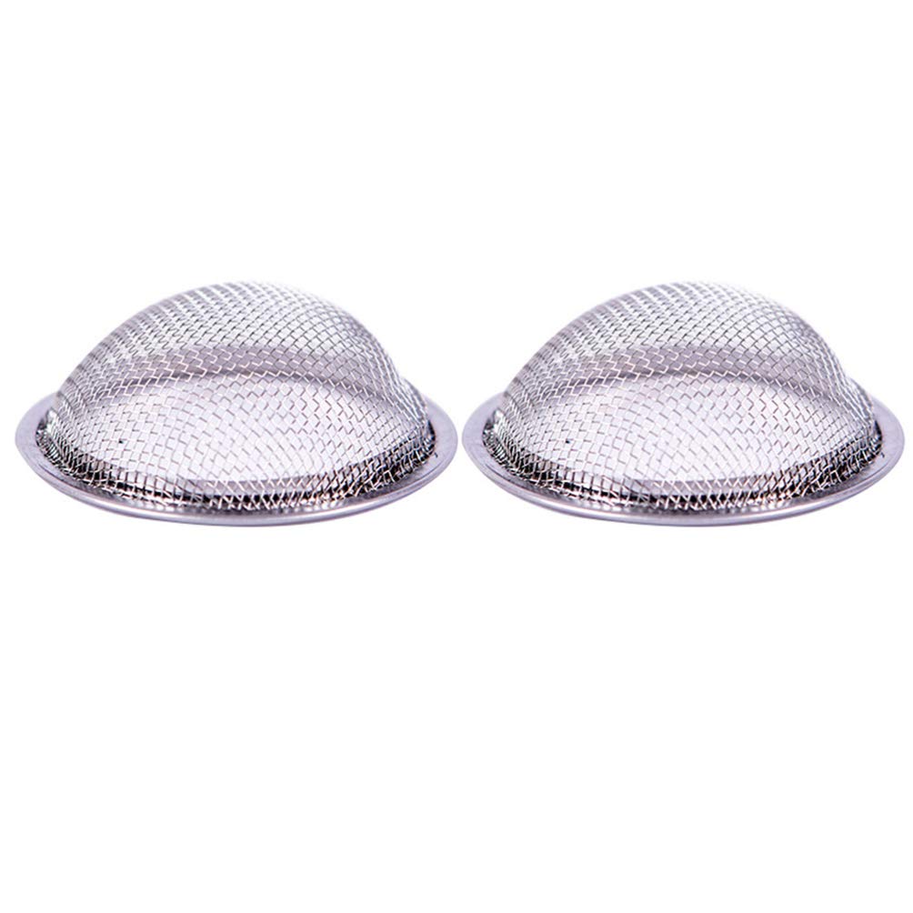 DELURA 2pcs Stainless Steel Pipe Screen Filter Tobacco Smoking Pipe Mesh Screen for Crystal Pipe Bowl Hookah Accessories