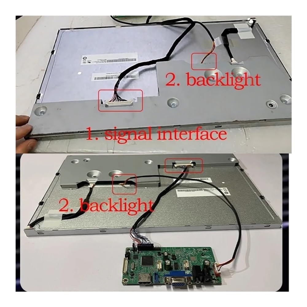 tv Scheda di Alimentazione per G156XW01 G185XW01 G156XTN01.0 1366x768 Scheda Controller HDMI+VGA a LVDS Schermo Laptop Display Kit Driver FAI DA TE
