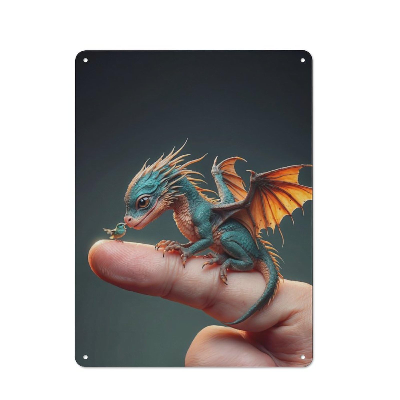 Junmoney The Dragons Discovery Vintage-Inspired Tin Sign 40X30cm For Garage Or Workshop, For Garage, Workshop And Man Cave Decoration