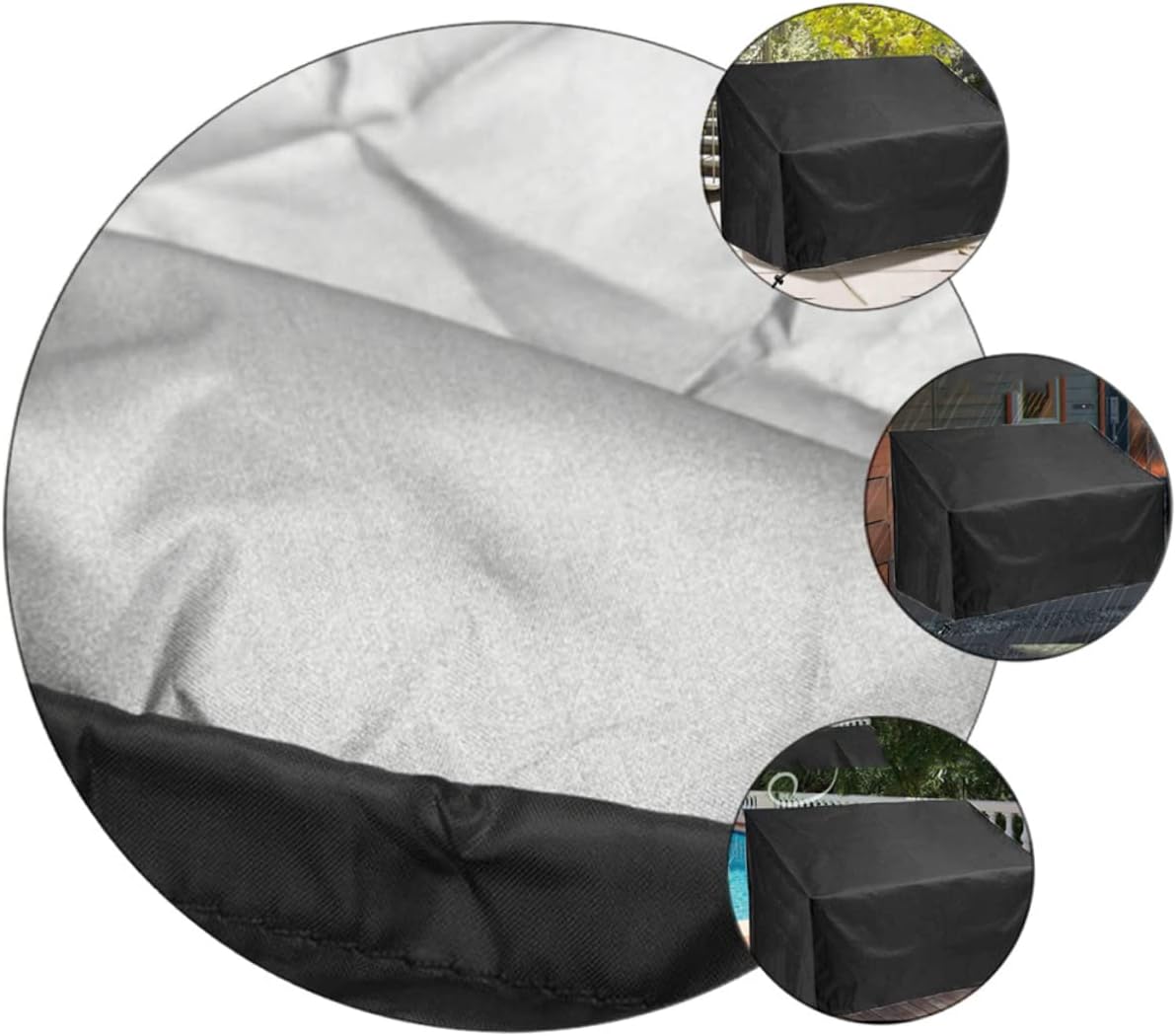 Happyyami 1pc Outdoor Bench Cover for Garden Seats Heavy Duty Oxford Cloth Weather Resistant and for All Seasons