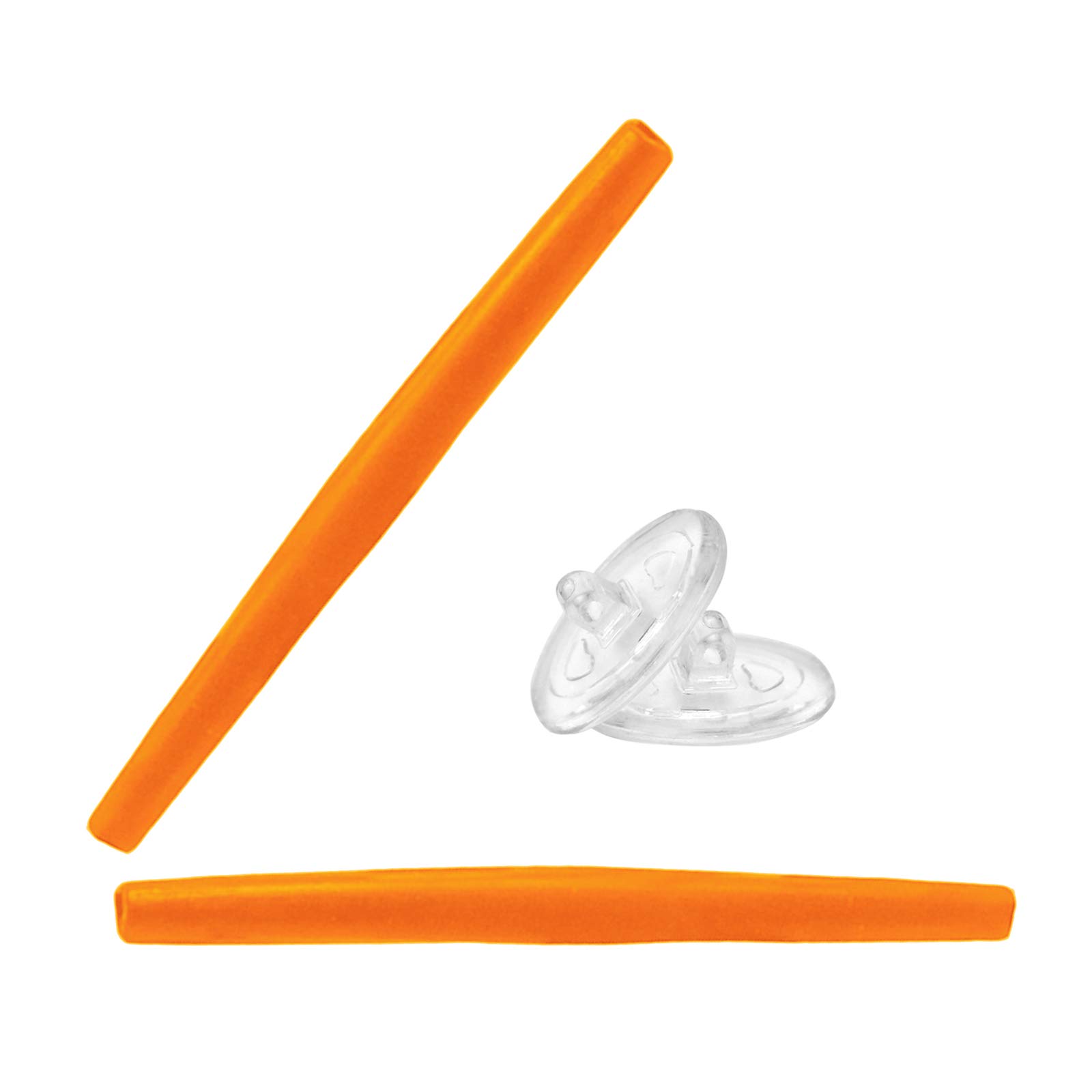 Lenzreborn Men's Orange Replacet Earsocks Nosepieces Rubber Kits For Oakley Whisker Sunglass