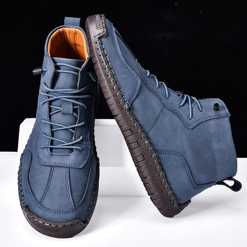 TheFirstYoung Work Boots, Orthopedic Comfort Handmade Leather Boots for Men, Supportive and Stylish Work Shoes3