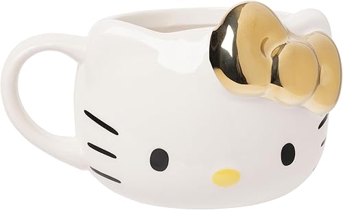 Miniatura 95 de Silver Buffalo Sanrio Hello Kitty and Friends Pompompurin - Taza de cerámica esculpida en 3D, 20 onzas
