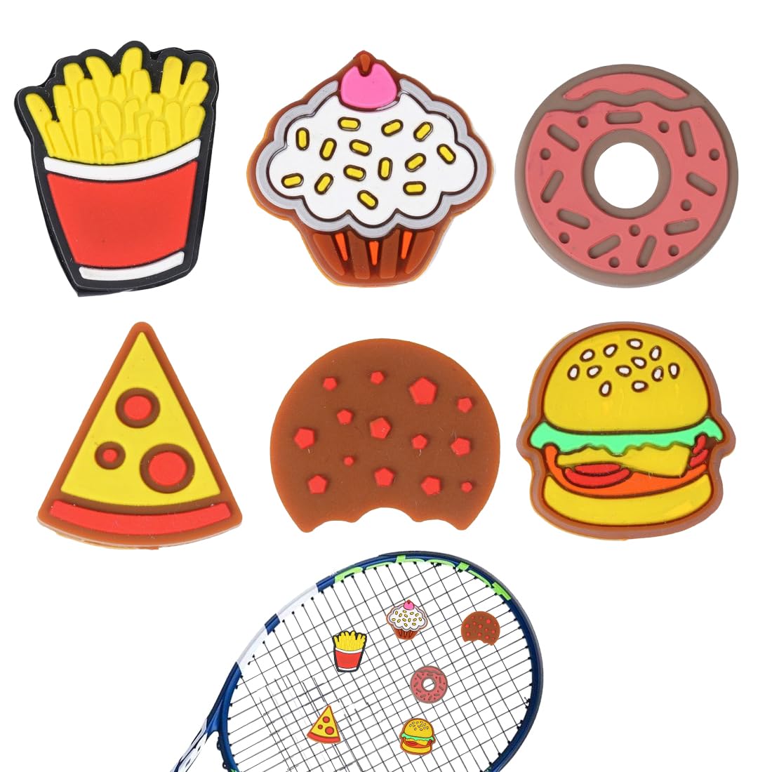 Smorzatori Antivibrazione Tennis in Silicone Set 6 Pezzi Assortiti