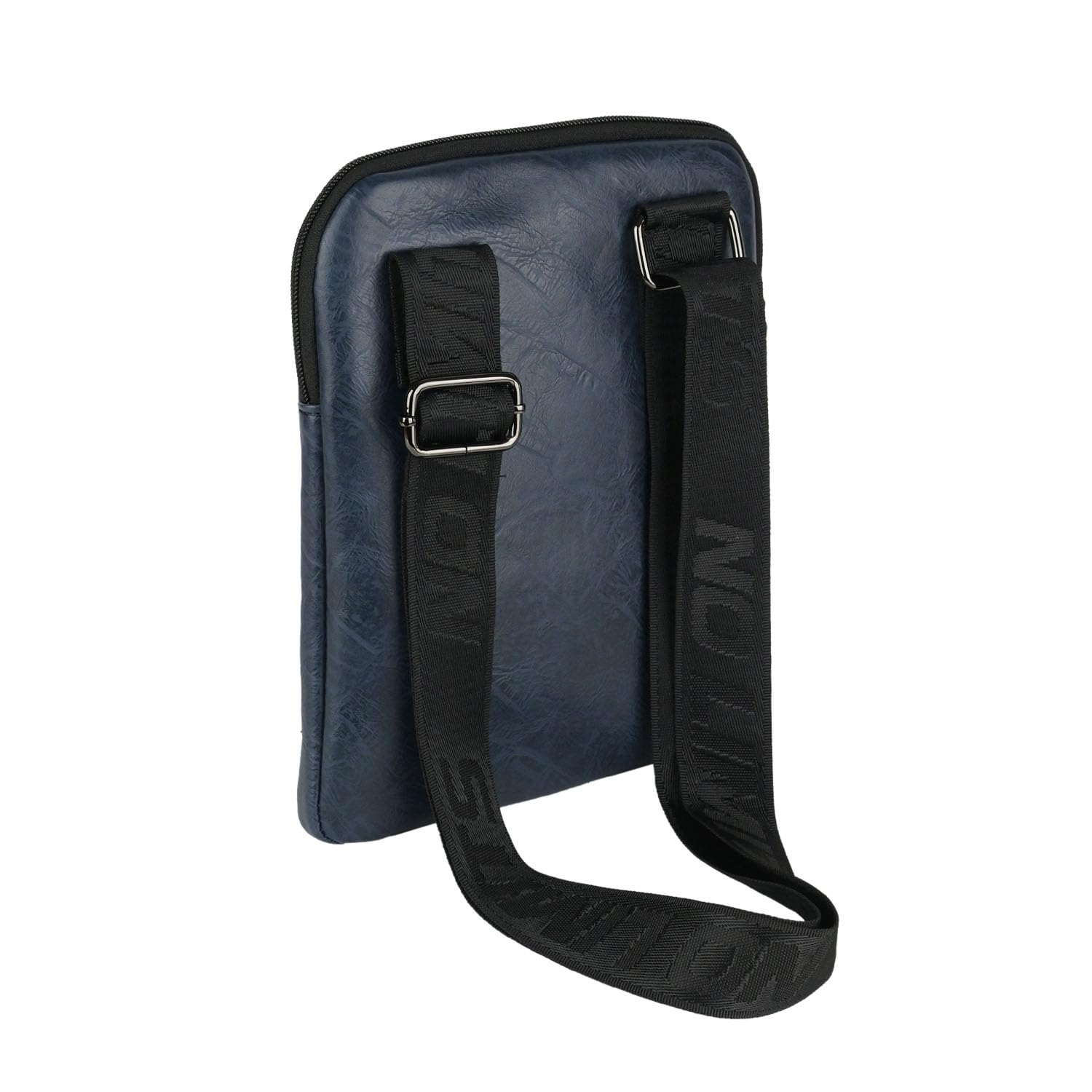 No Limits Borsello Uomo Tracolla Regolabile, Impermeabile, Con Fodera Arancione, Borsa a Spalla in PU, Multitasche Con Zip