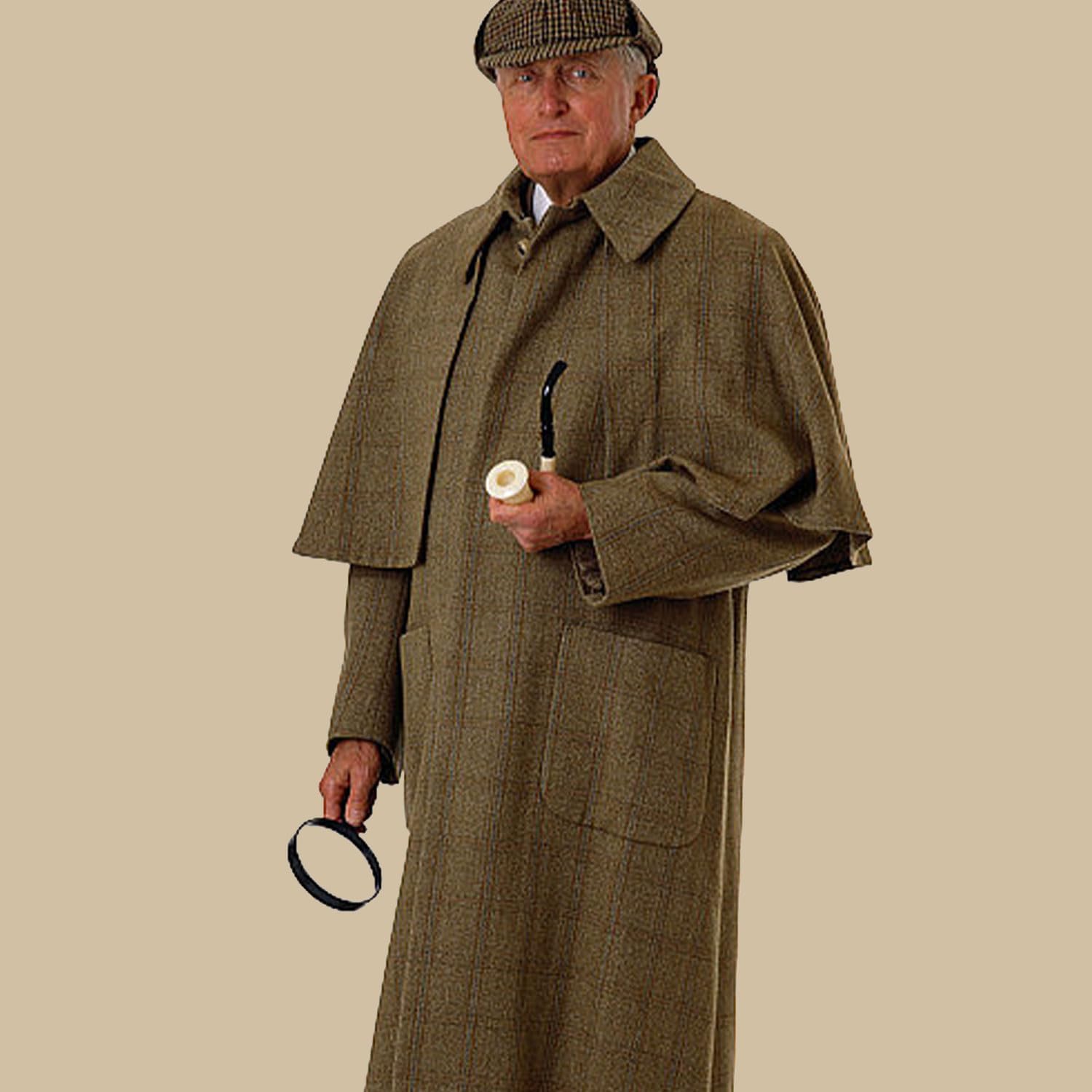 RmKbe 3pcs Sherlock Holmes Fancy Dress Accessory Set Deerstalker Hat Pipe and Magnifying Glass Halloween Carnival Party Accessories for Adults - Image 4