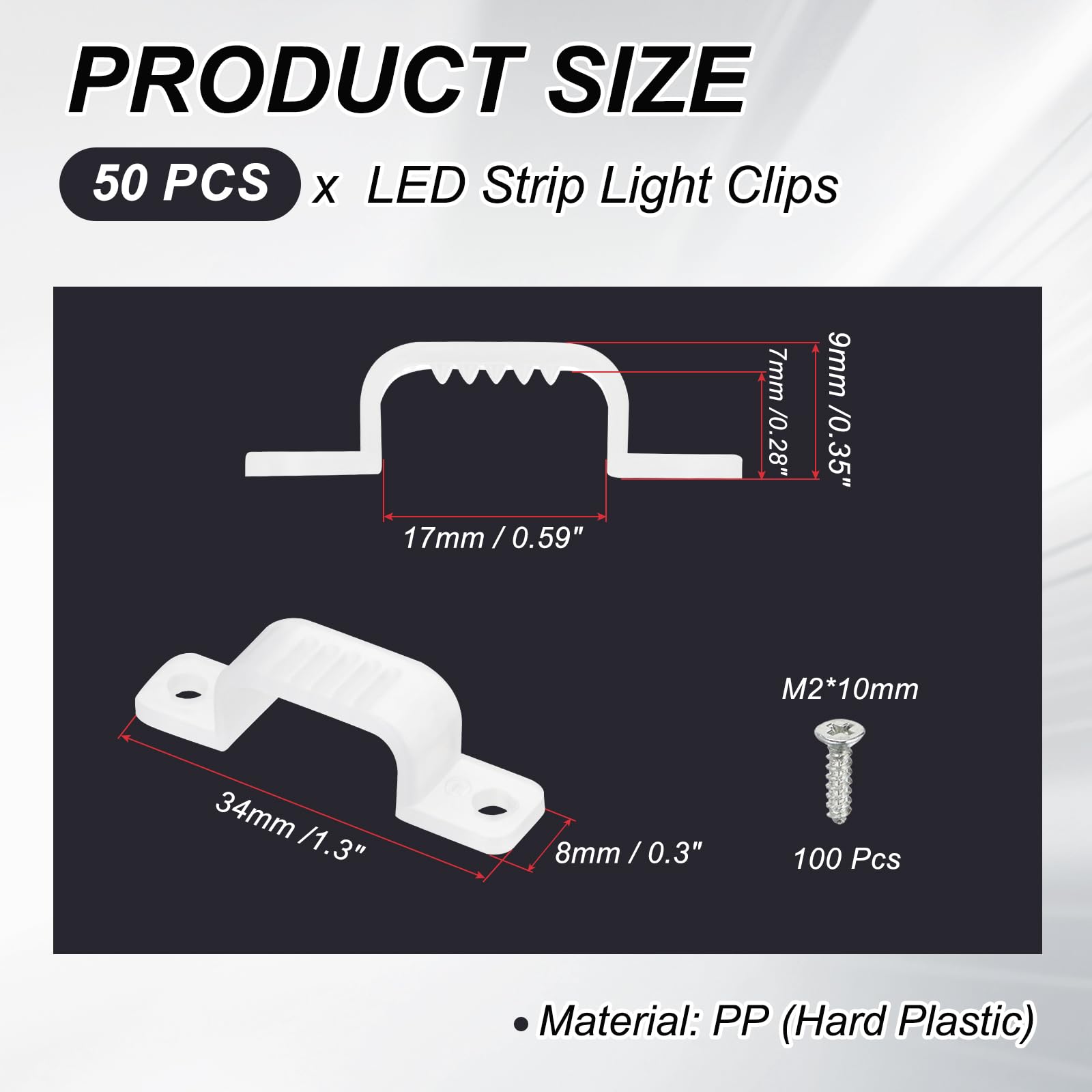 PATIKIL LED Strip Light Clips - Image 2