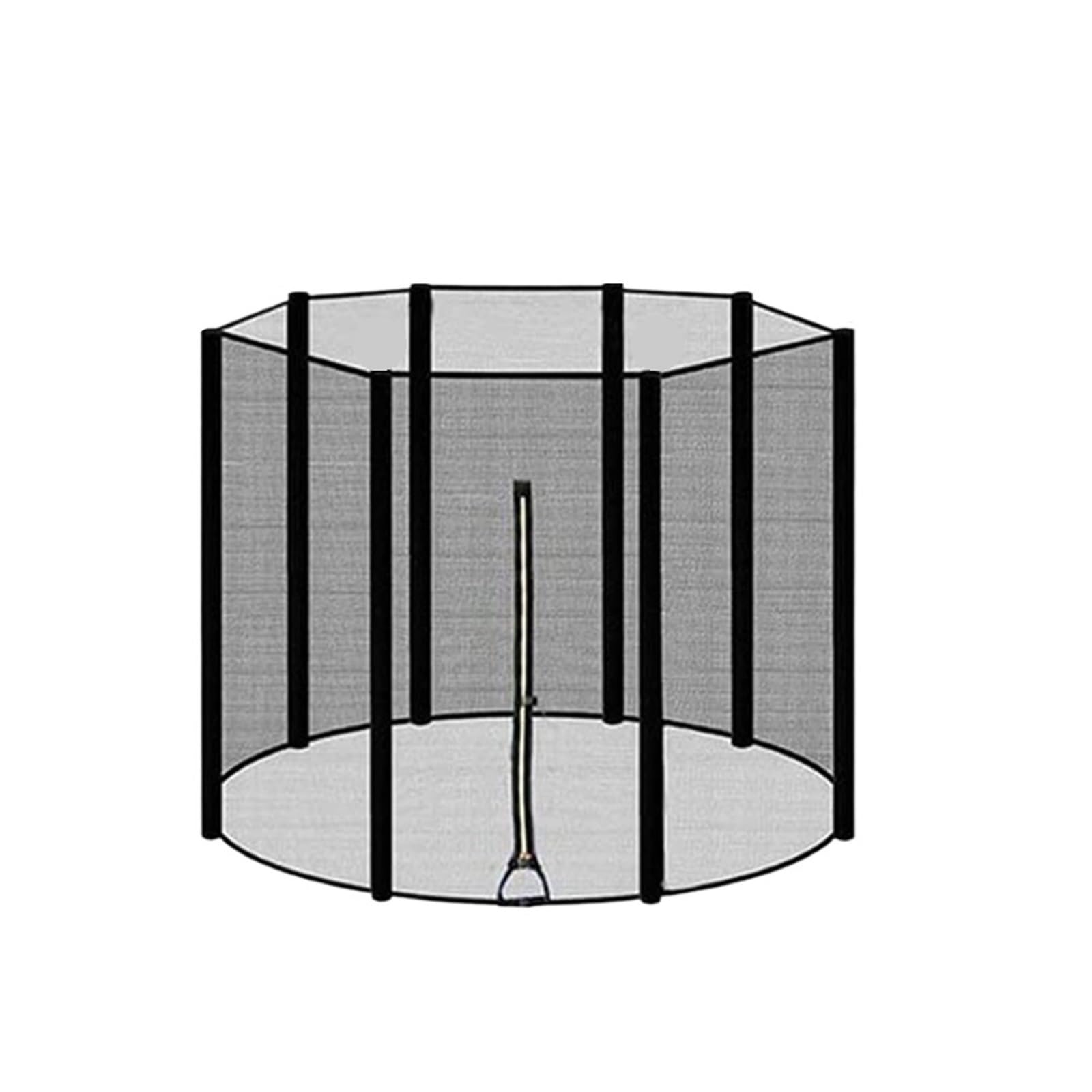 Filet de sécurité pour trampoline avec fermeture éclair pour tapis