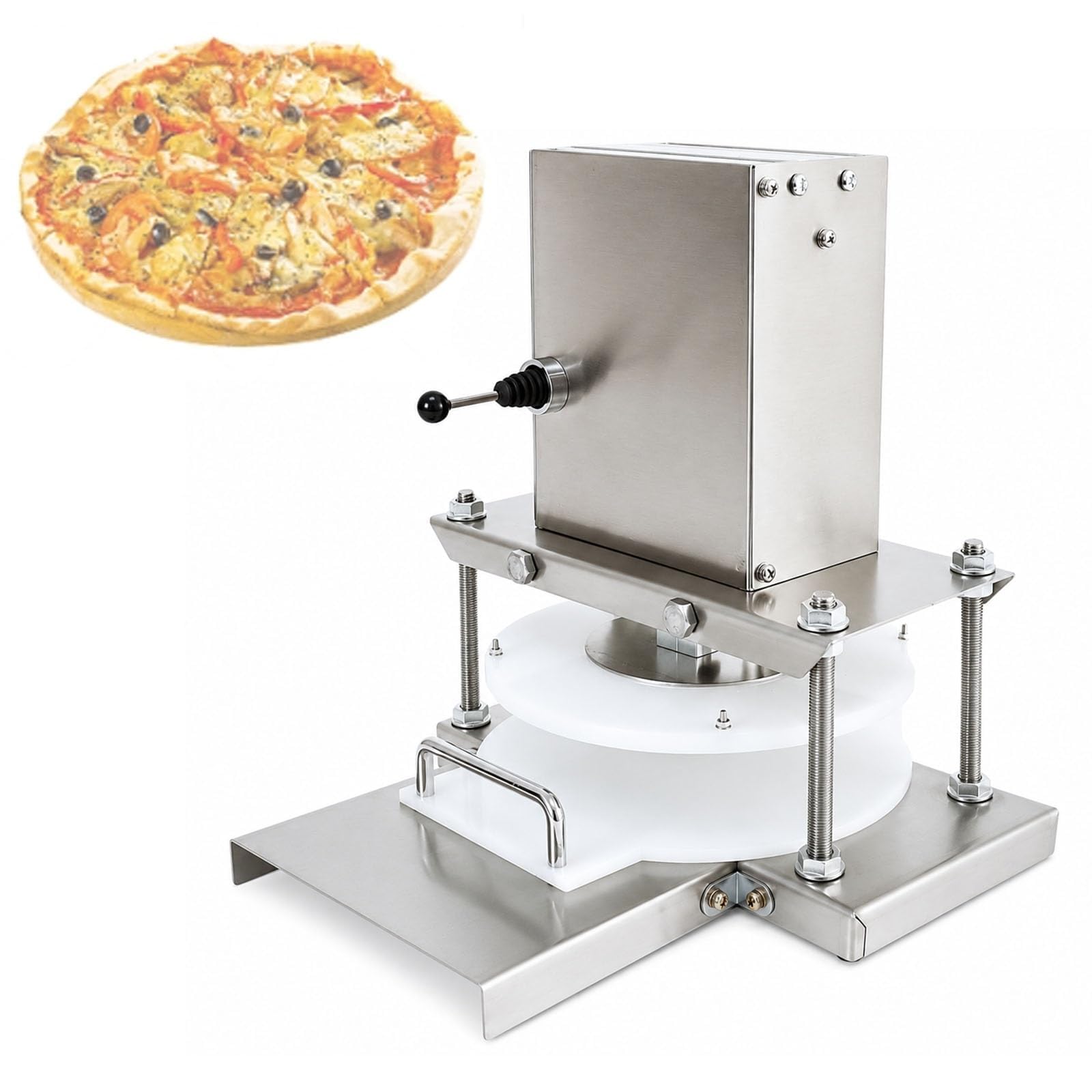 Pressa Impasto Elettrica, Sfogliatrice Pizza Automatica, 400 Pezzi/Ora