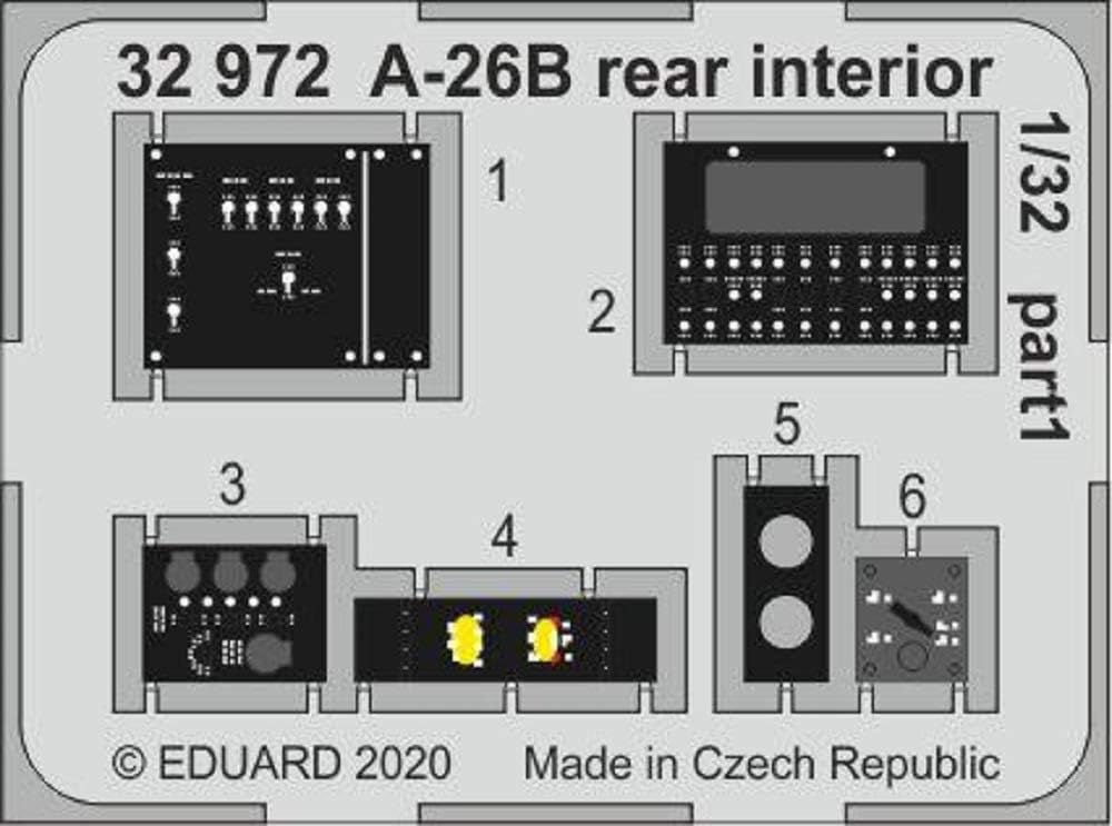 Eduard EDUBIG33119 1/32 Big Ed A-26B Invader Part 1 Parts Set (for Hobby Boss) Plastic Model Parts