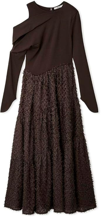 Amazon.co.jp: [スナイデル] ワンショルジャガードドッキングドレス