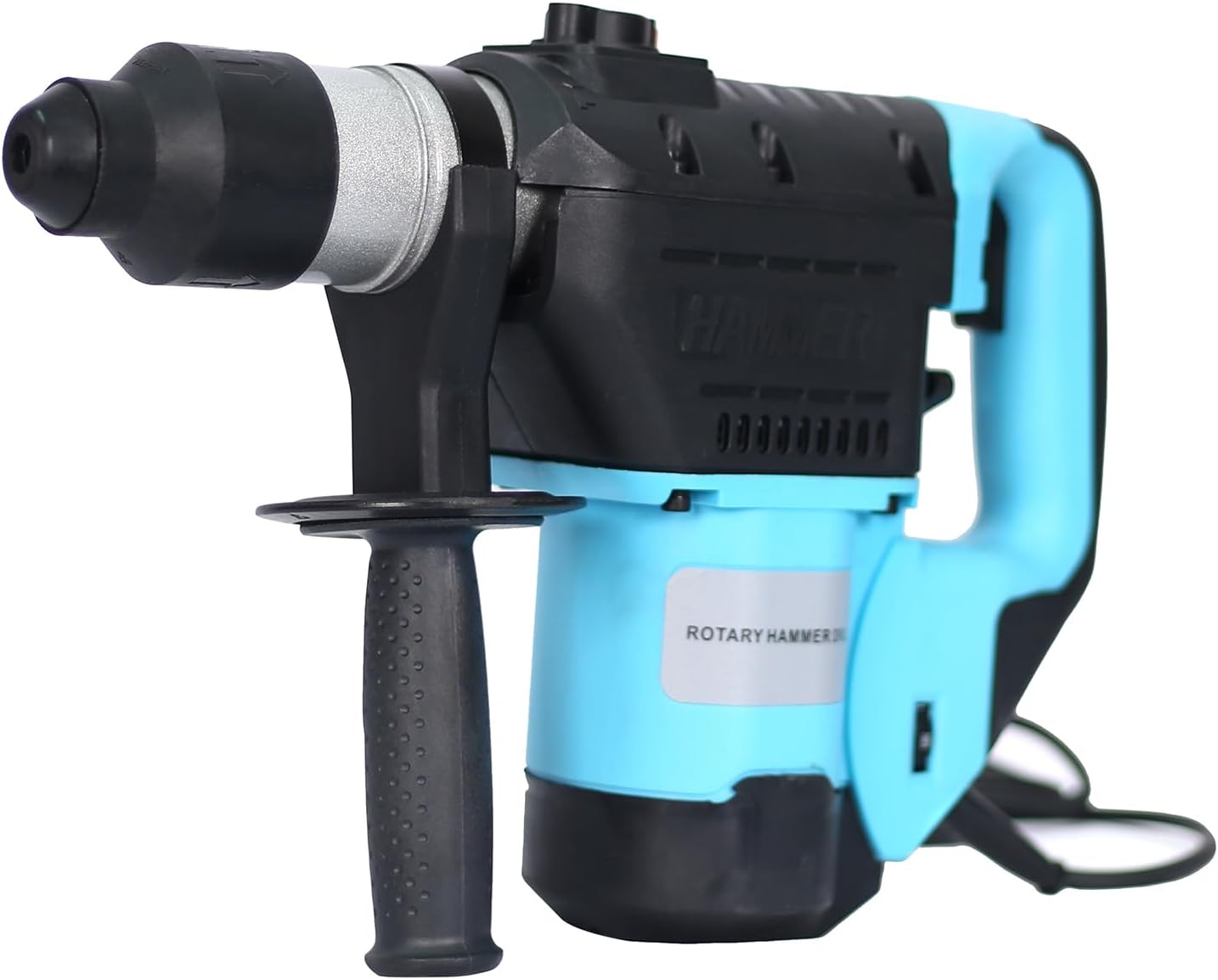 Rotary Hammer 1100W SDS Plus, 3 Function Hammer Drill with Safety Clutch 7 Joules Impact Energy 360° Adjustable Handle Anti-Vibration Point Flat Chisel Drill Chuck, for Concrete Masonry Demolition