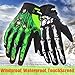 RIGWARL Winter Gloves Skeleton Zombie Bones Design Windproof Waterproof Riding Biking Climbing Motorcycling Cycling Working Gardening (XL, Black)