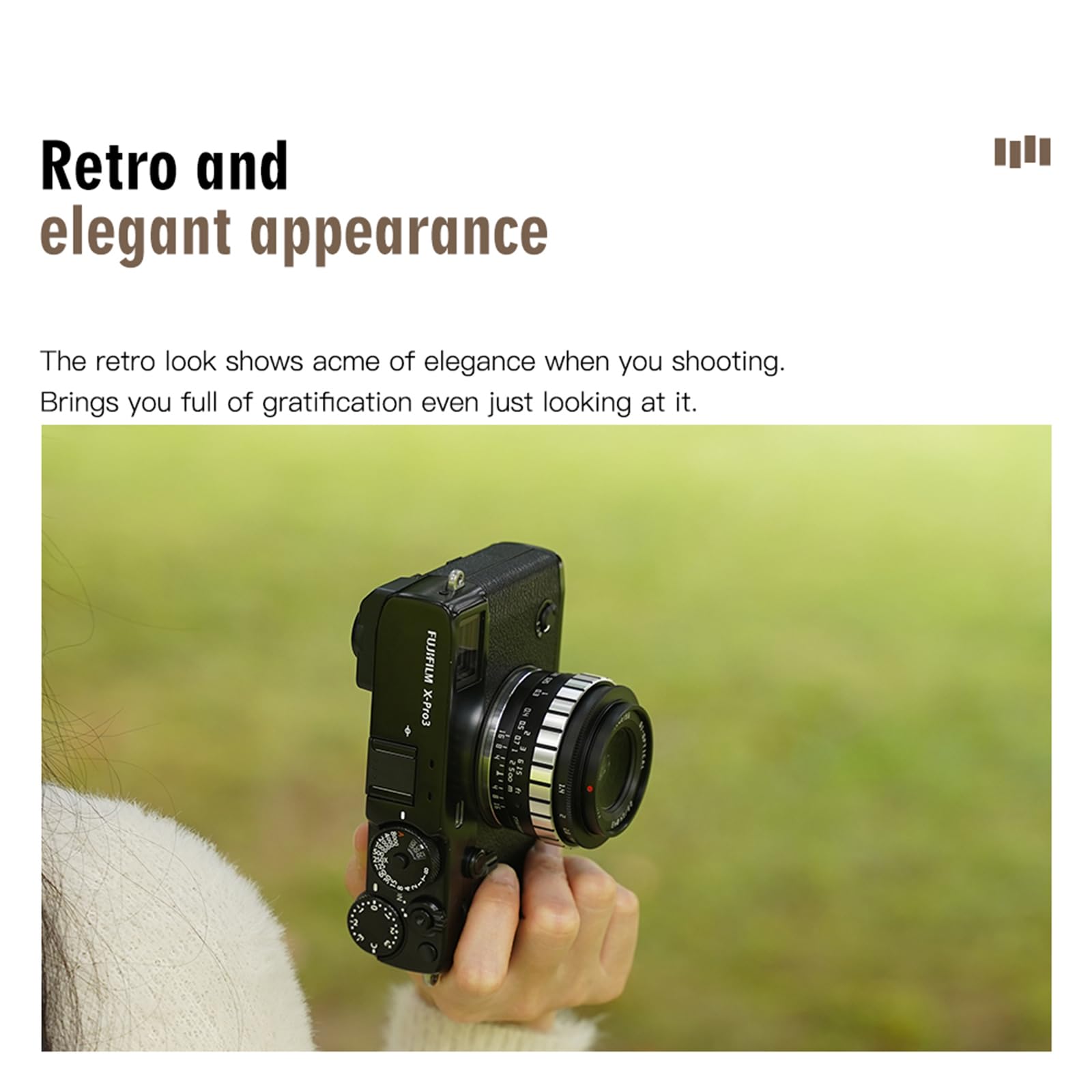 TTARTISAN 23 mm F1.4 APS-C manueller Fokus Kameraobjektiv für Sony E-Mount (E-Mount)