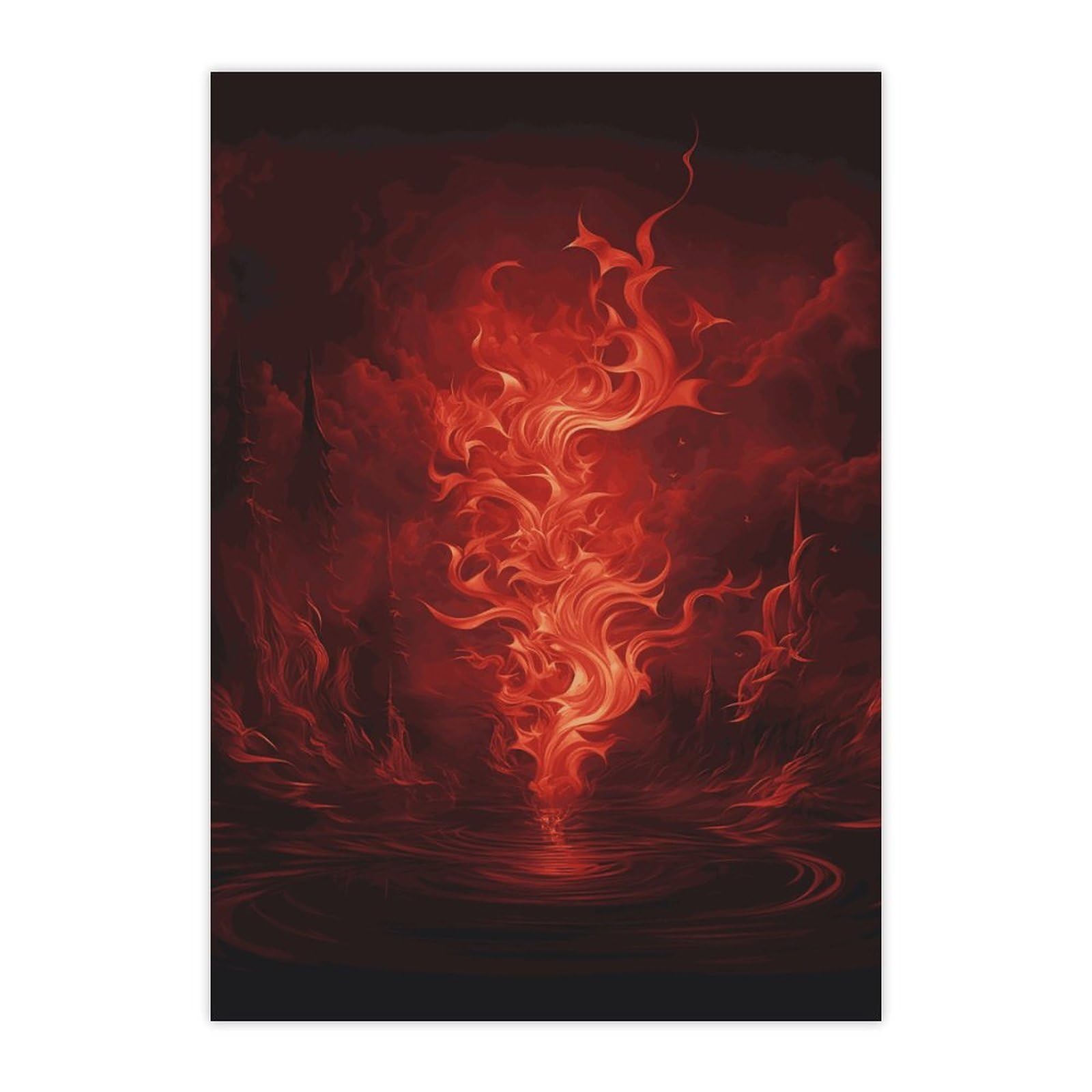 Autocollants flamme rouge imperméables pour gourde et PC