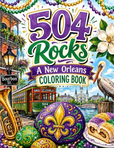 504 Rocks: A New Orleans coloring book image 2