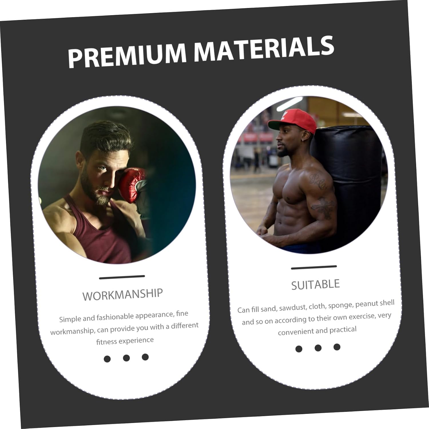 Heavy Duty Hanging Sandbag for Karate Boxing Training Durable Canvas Material for Foot Hand Technique Development Empty Design for Custom Fill