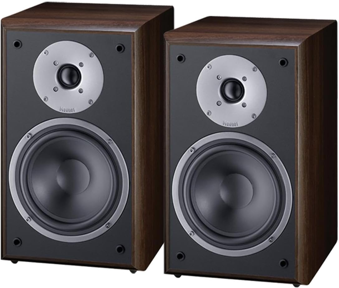 Magnat Monitor Supreme 202 Black Shelf Speaker (Pair): 2 Way Bass Reflex
