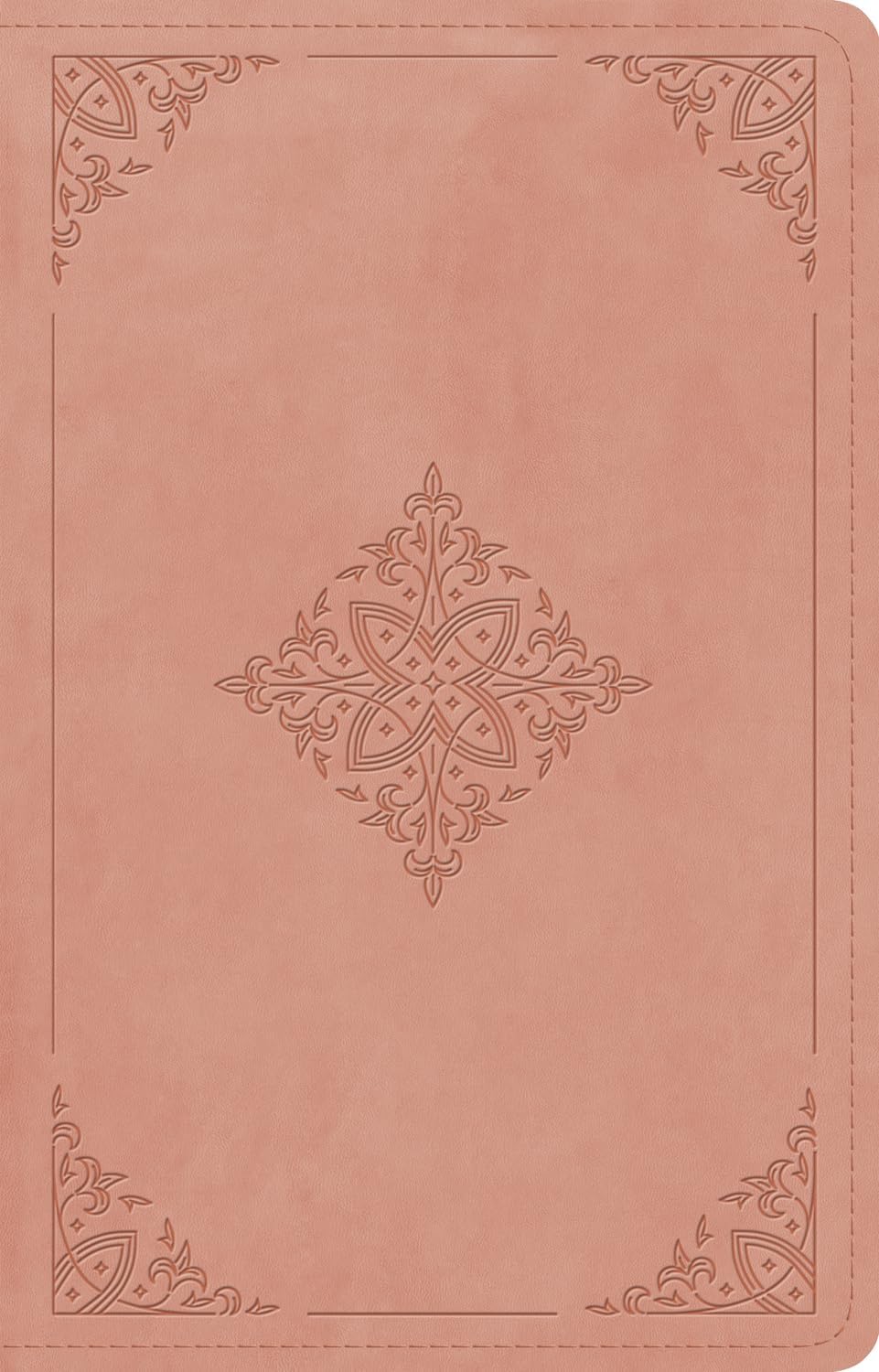 ESV Large Print Thinline Reference Bible (TruTone, Blush Rose, Fleur-de-lis Design)