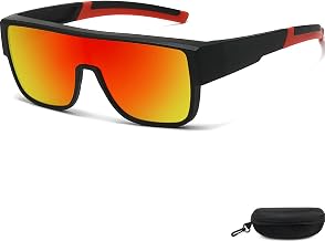 TJUTR Polarised Over Glasses Sports Sunglasses Cycling Running Men Women | Large Wrap Around UV400 Anti-Glare Eyewear for Driving Fishing Daily