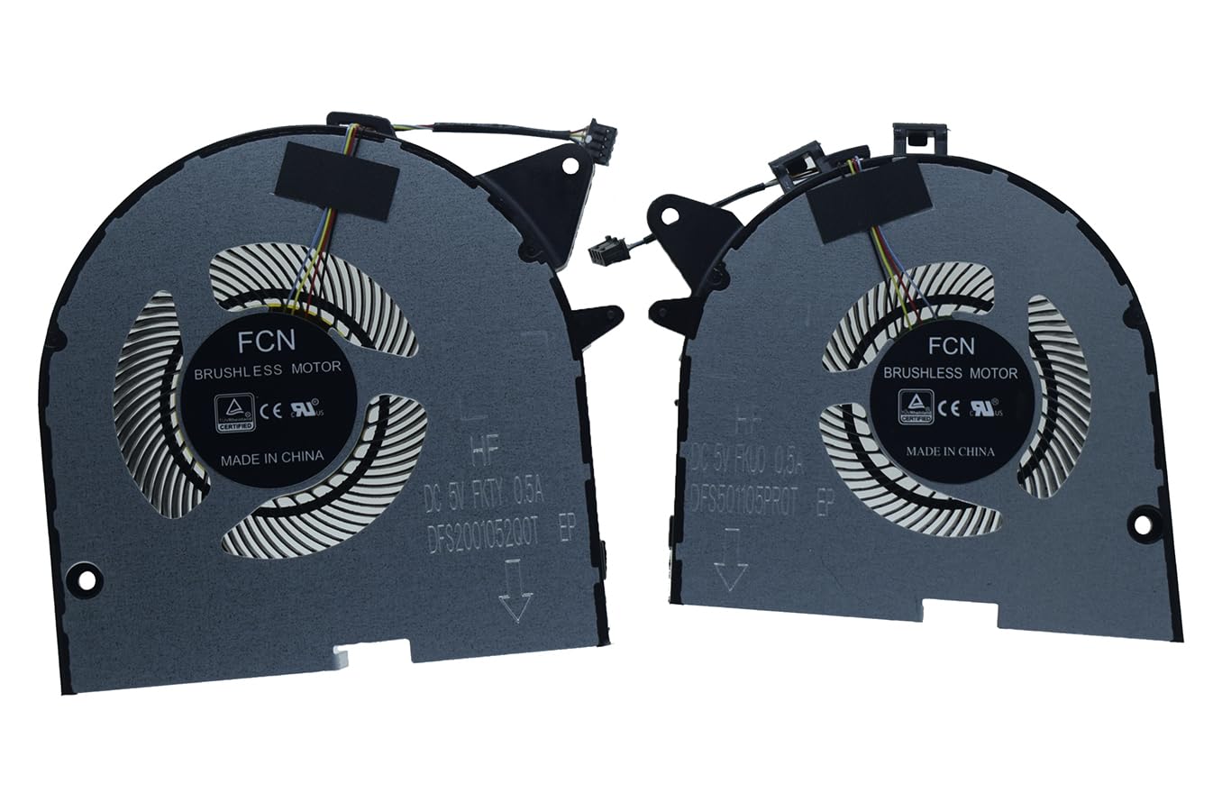 New Replacement Cooling Fan for Lenovo Legion (2019) Y540P Y7000P Y545 81Q6 81Q5 (GTX1650 GTX1660Ti) DC5V Series (CPU + GPU Fans)