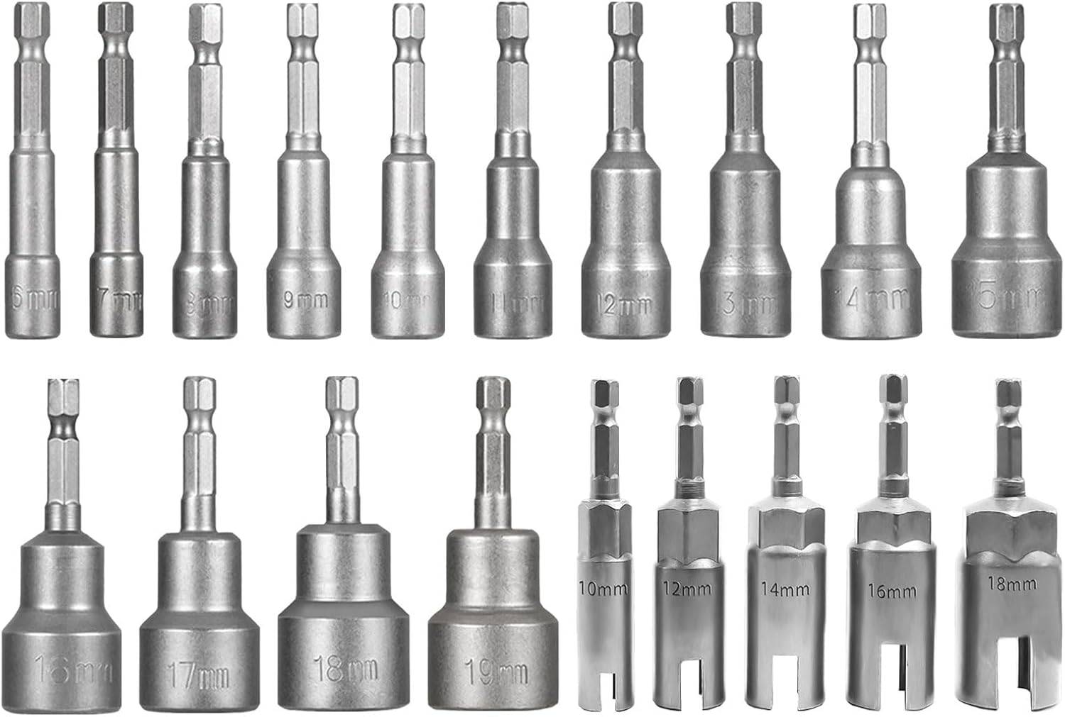 Wing Nut Driver with Nut Driver Set, 5 Pcs Power Wing Nut Driver Set with 1