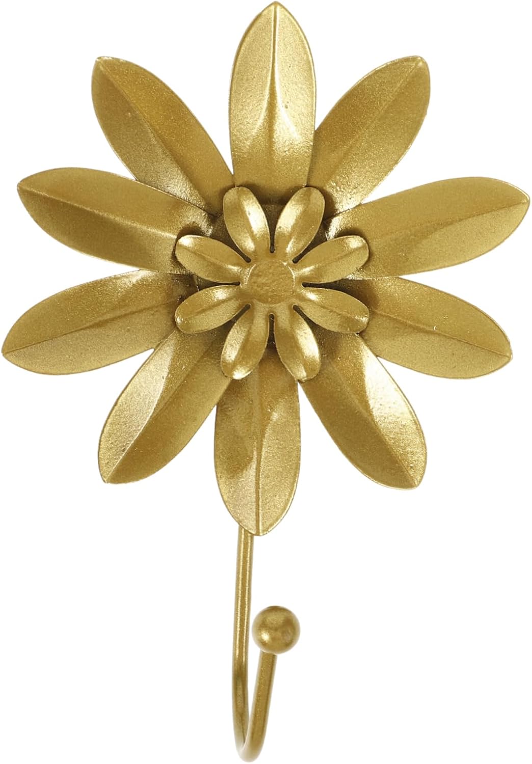 Decorative Flower Metal Wall Hook for Hanging Coats Hats and Towels Stylish Home Supplies for Entryway and Bathroom No Drill Installation and Elegant Design