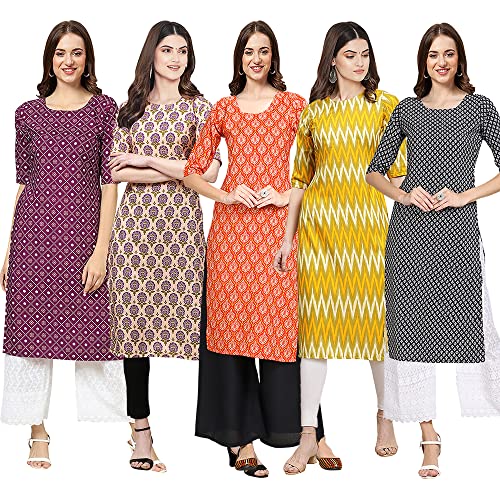 Image of Pinkmint Women's Crepe Regular Kurta
