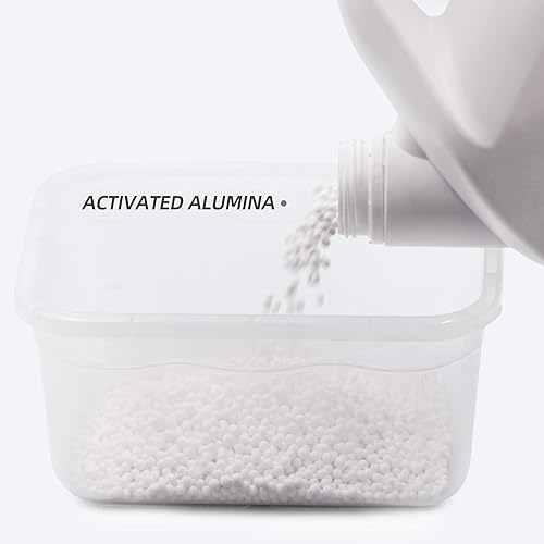 Miniatura 5 de 7.5 libras de alúmina activada, desecante de alúmina, deshumidificador desecante reutilizable con 20 bolsas resellables no tejidas con cremallera