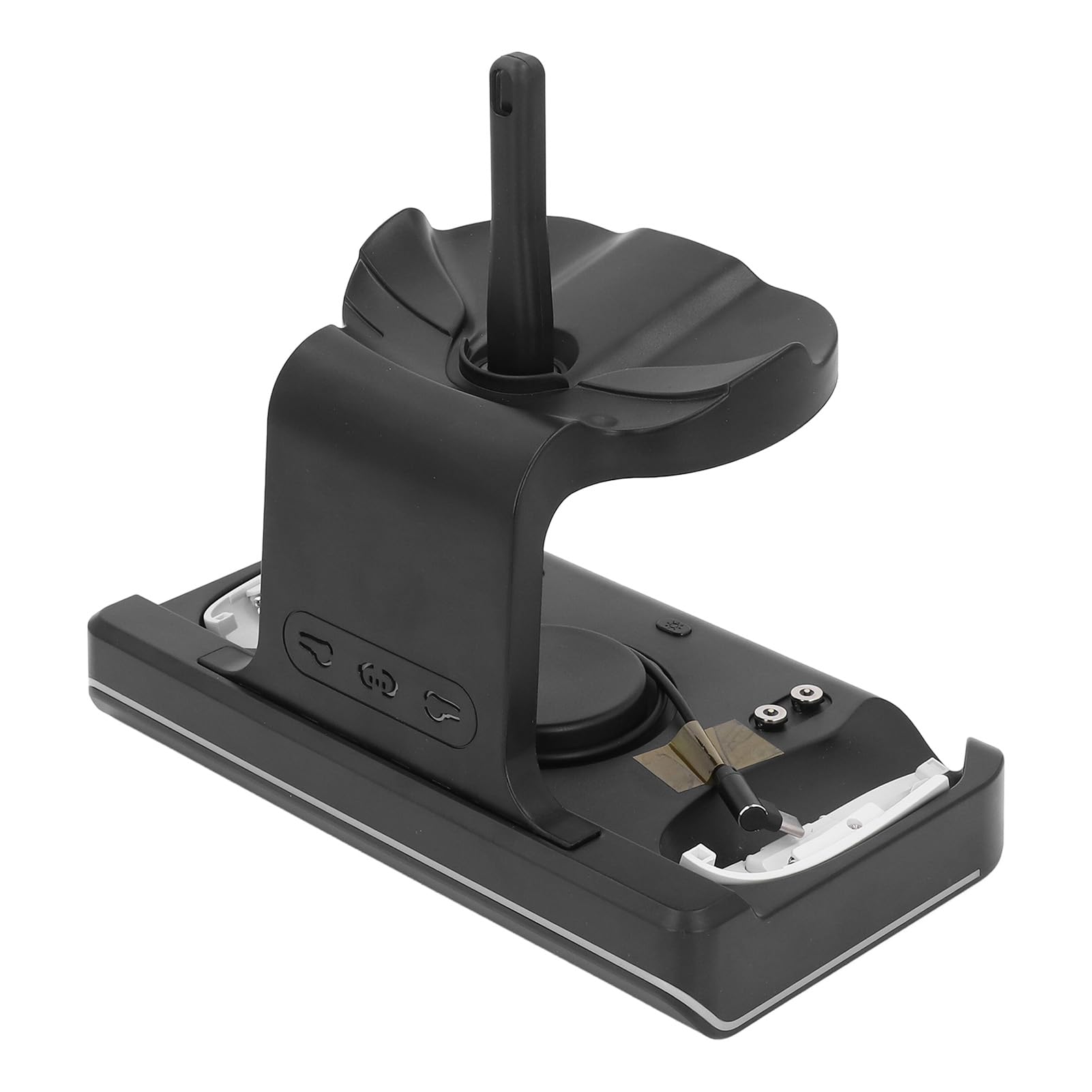 Sxhlseller Stazione di Ricarica Rapida di Tipo C con Supporto per Controller VR, Caricabatterie con Luce RGB per gli Appassionati di realtà Virtuale (BLACK)
