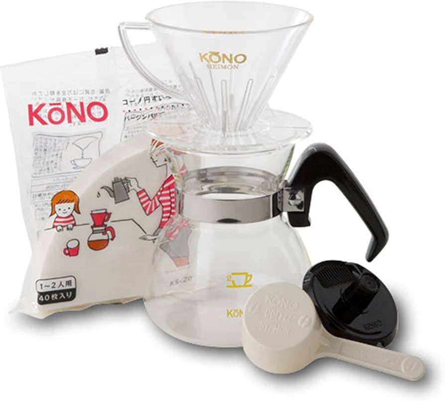 Amazon｜珈琲サイフォン コーノ 名門 2人用 ドリッパー セット MDN-20