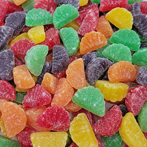 Assorted Fruit Slice Candy - Assorted Fruit Slice Wedges Gummy Candy – Made With Real Fruit Juice - Bulk Pack – 3 Pound #TOP21