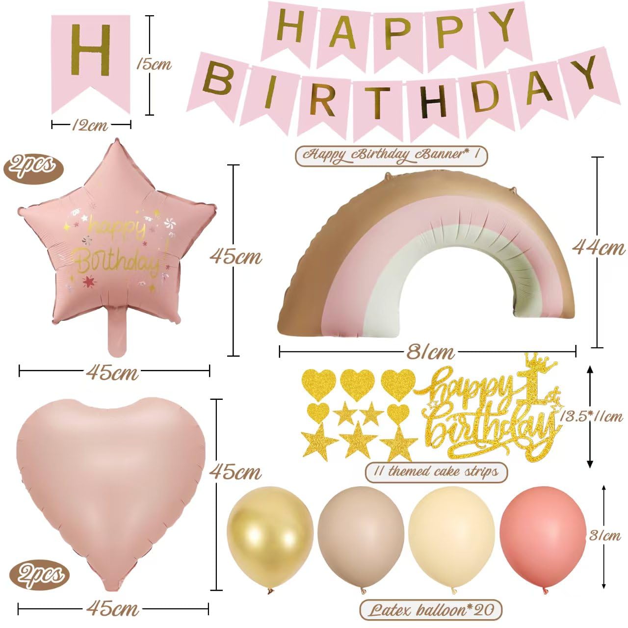1e verjaardag meisje beer decoratie party, ballon verjaardag 1 jaar